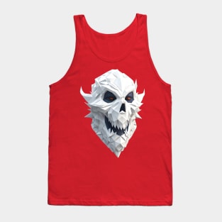 Halloween Ghost White Head Art Tank Top